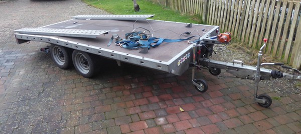 Car trailer for sale with winch