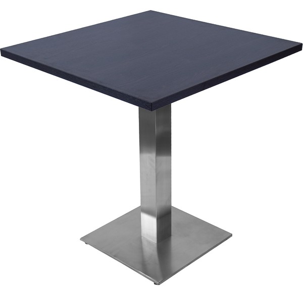 New Square Dining Tables With Brushed Metal Bases For Sale