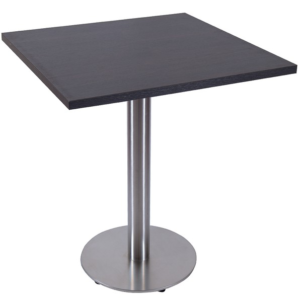 New Square Dining Table With Round Silver Bases For Sale