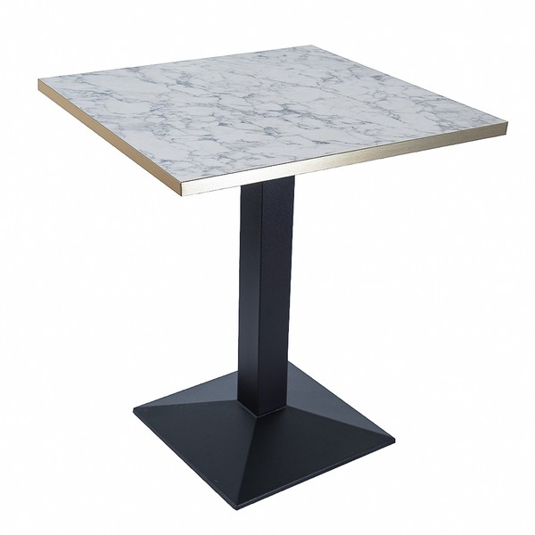 Square Dining Table With Black Pyramid Bases