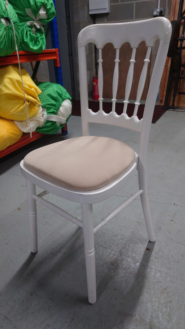 White Wooden Cheltenham Chairs For Sale