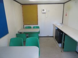 Secondhand Used 21' x 9' Anti Vandal Canteen With Toilet And Generator For Sale
