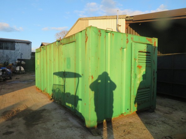 Secondhand 21' x 9' Anti Vandal Canteen With Toilet And Generator