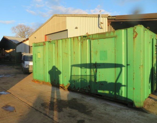 Secondhand Used 21' x 9' Anti Vandal Canteen With Toilet And Generator