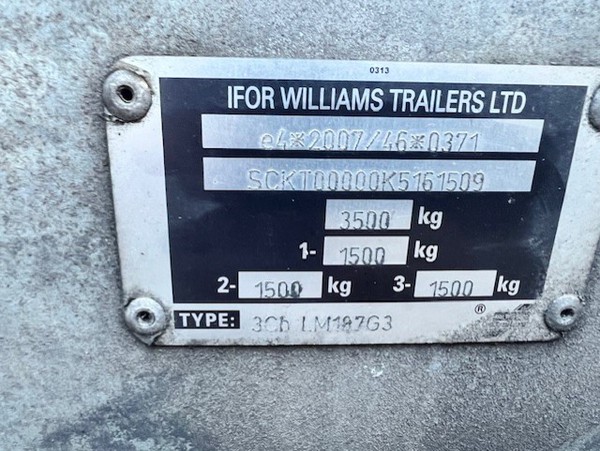 Ifor williams drop side trailer for sale