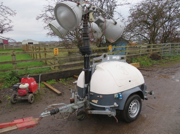 Secondhand Ecolite Towable Lighting Tower