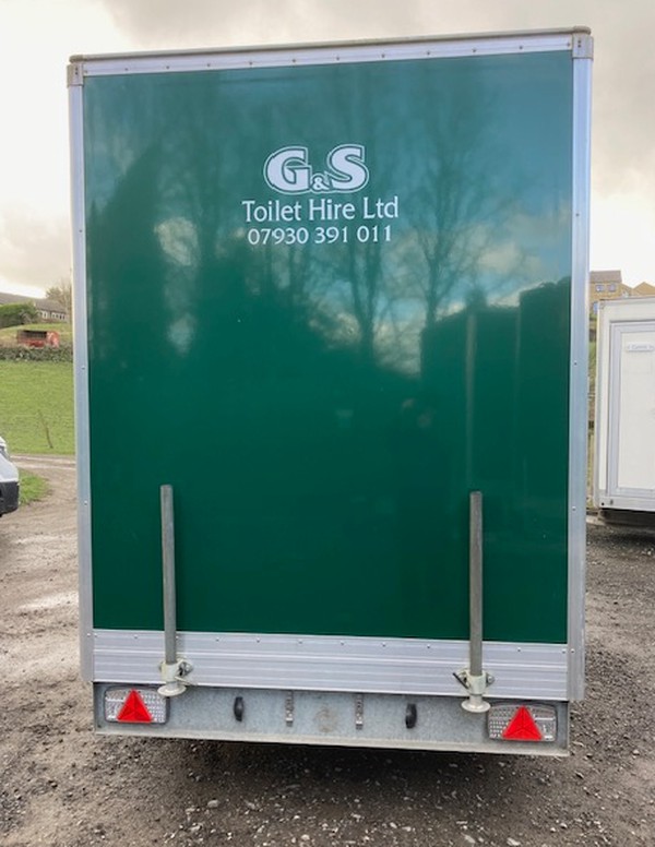 1 + 1 Twin Axle Trailer Toilet For Sale
