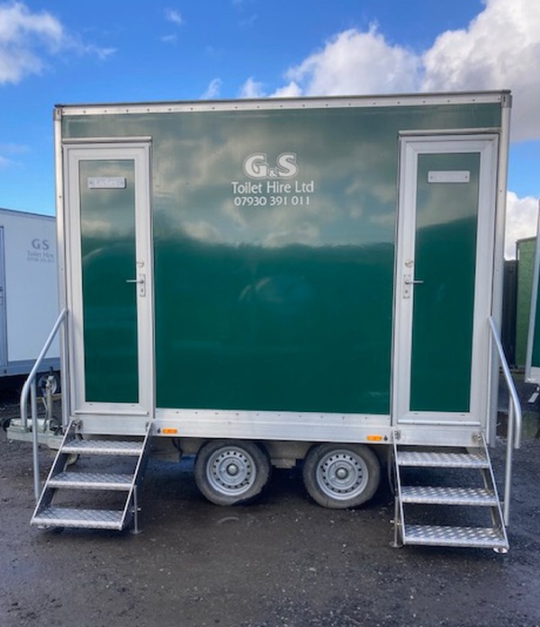 Secondhand Used 1 + 1 Twin Axle Trailer Toilet For Sale
