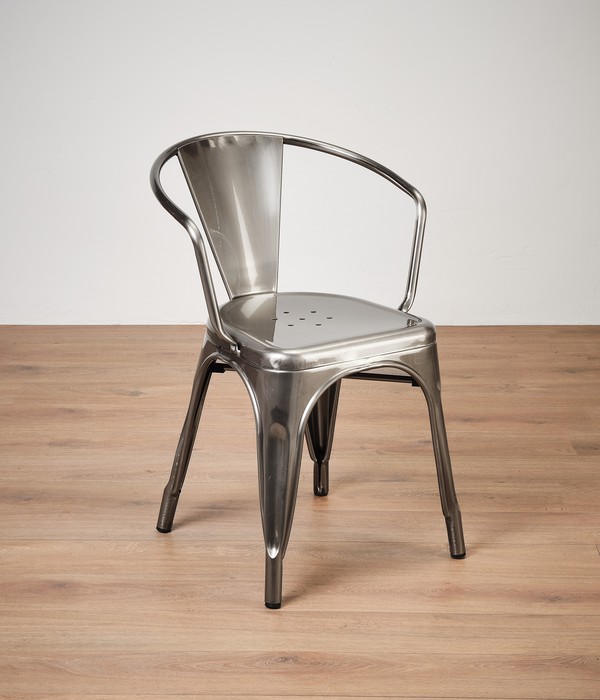 Gunmetal Grey Table & Chairs Set