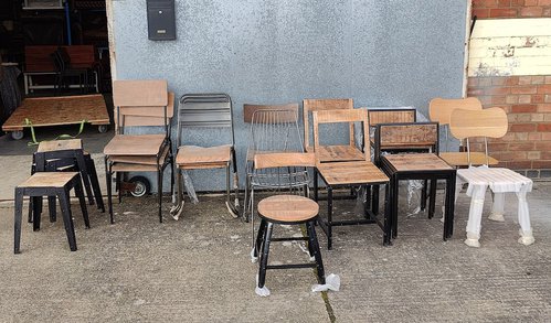 Job Lot of Mixed Retro style chairs Job Lot of Mixed Retro style chairs