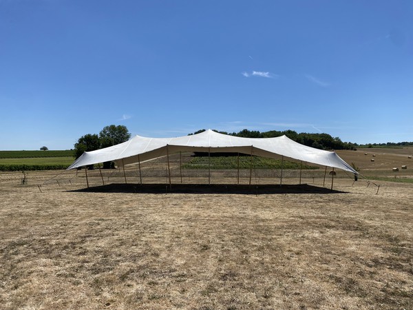 Secondhand stretch tent marquee