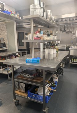 Secondhand Stainless Steel Kitchen Island Bench For Sale