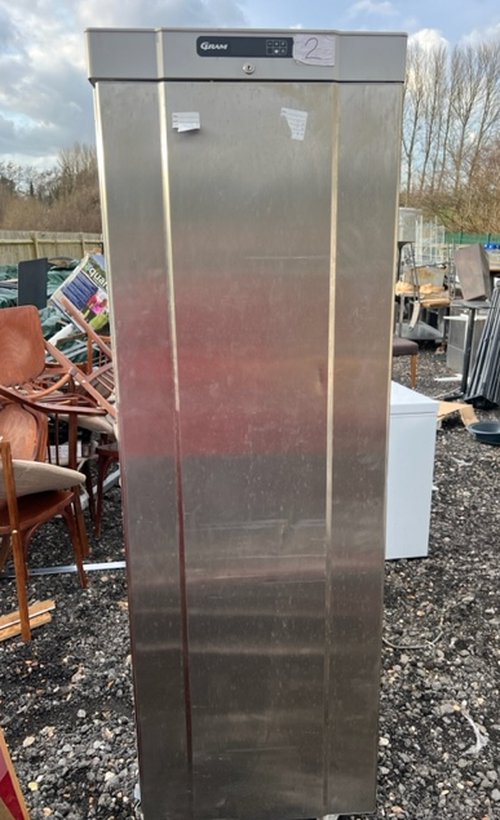 Secondhand 2x Gram Stainless Steel Fridge For Sale Secondhand 2x Gram Stainless Steel Fridge For Sale