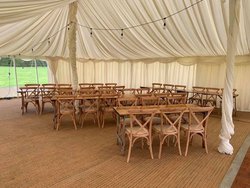 30ft x 60ft Traditional Marquee Lining Pleated