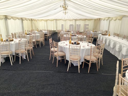 9m x 15m Pleated Lining with Gables Ends 9m x 15m Pleated Lining with Gables Ends