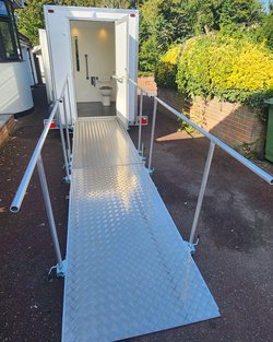 Brand New Luxury Easy Access Wheelchair Accessible Toilet Trailer For Sale