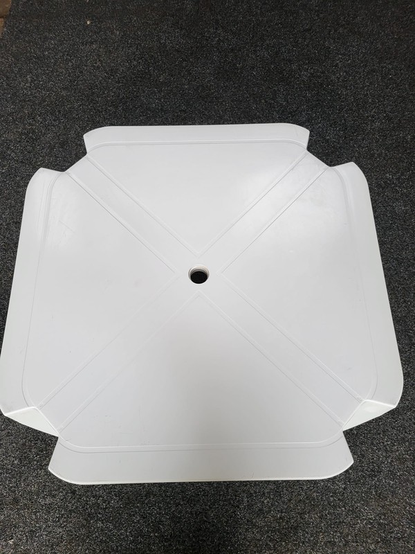 White Plastic Table For Sale
