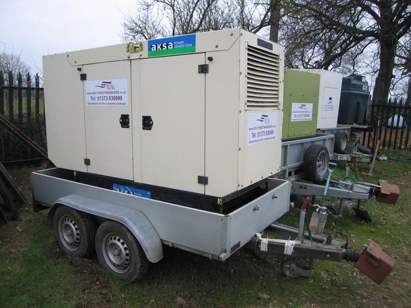 40kva Generator Aksa Trailer Mounted 3 phase Diesel