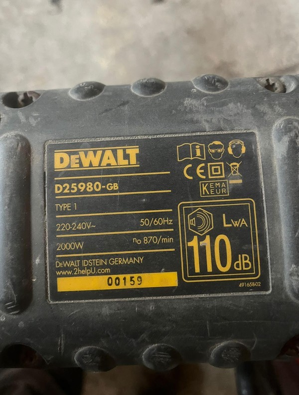 Used Dewalt 240v Peg Driver