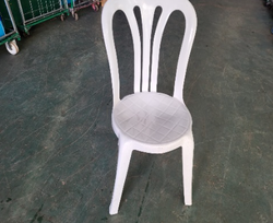 Secondhand 1100x White Stacking Bistro Chair For Sale