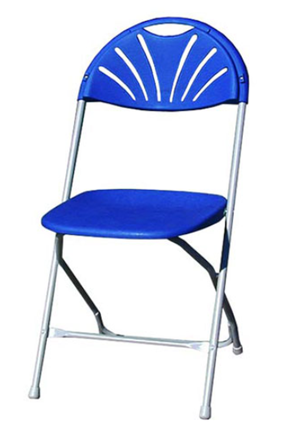 Secondhand 700x Blue Folding Chairs For Sale
