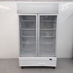 Double door display fridge