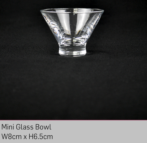 Mini V shaped Glass Bowl