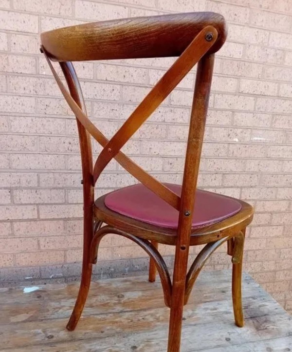 Secondhand Cross Backed Wooden Chairs
