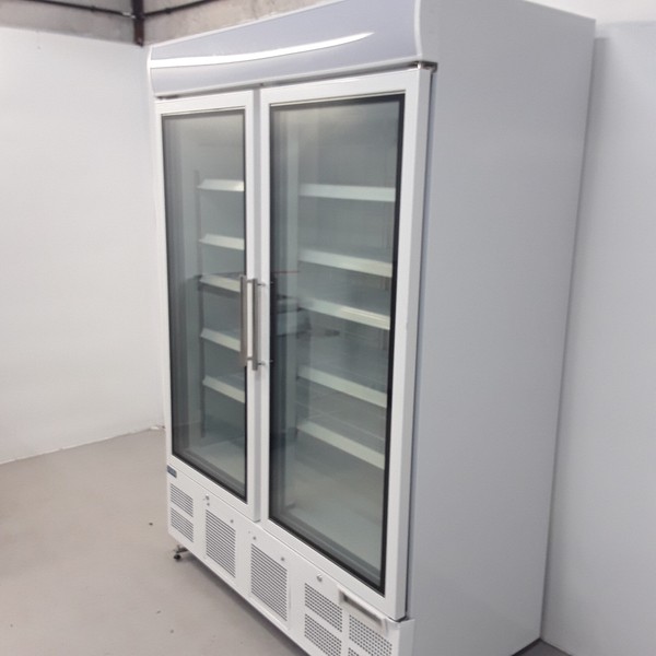 New B Grade Polar Double Door Glass Display Freezer 920L GH507