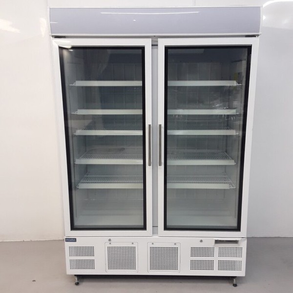 New B Grade Polar Double Door Glass Display Freezer 920L GH507 For Sale