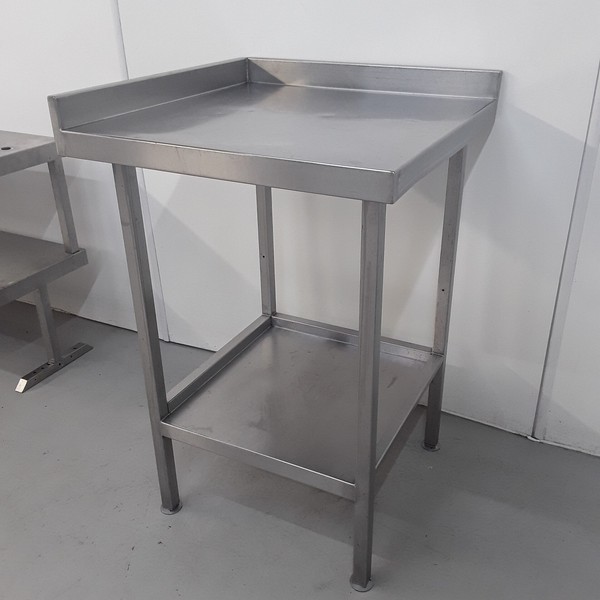 65cm Wide Stainless Steel Table With Shelf