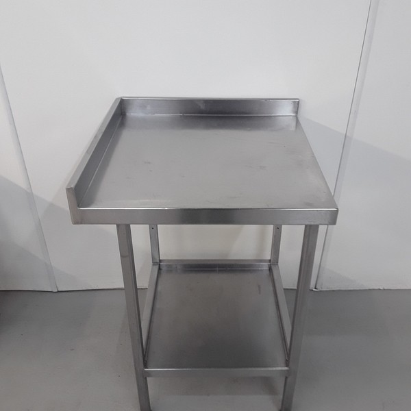65cm Wide Stainless Steel Table With Shelf For Sale