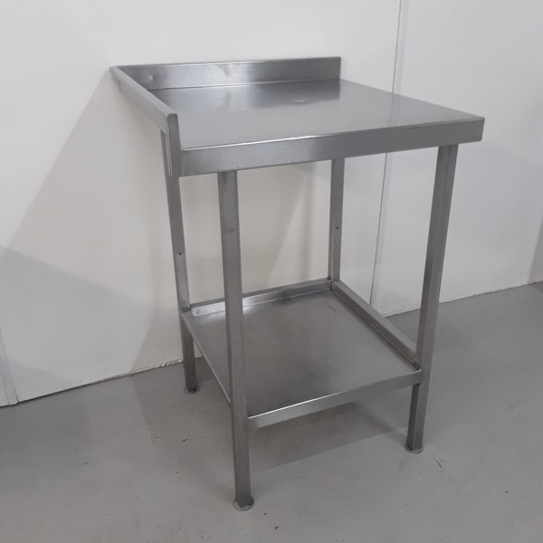 Secondhand Used 65cm Wide Stainless Steel Table With Shelf
