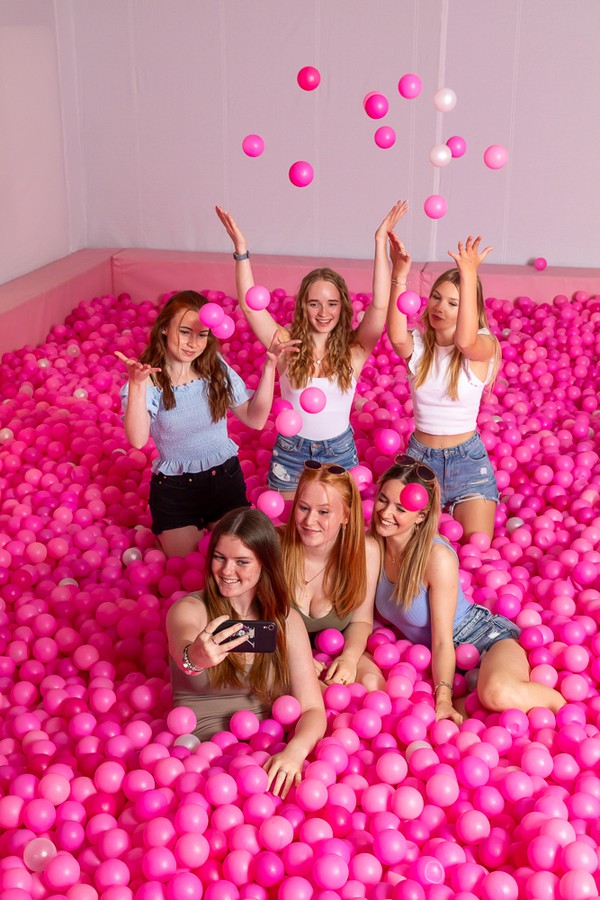 Huge Pink Ball Pool for Events
