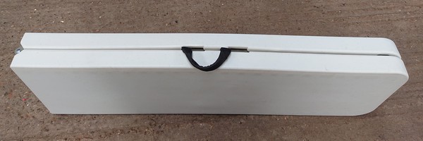 Folding Portable 6ft White Benches by Bolero