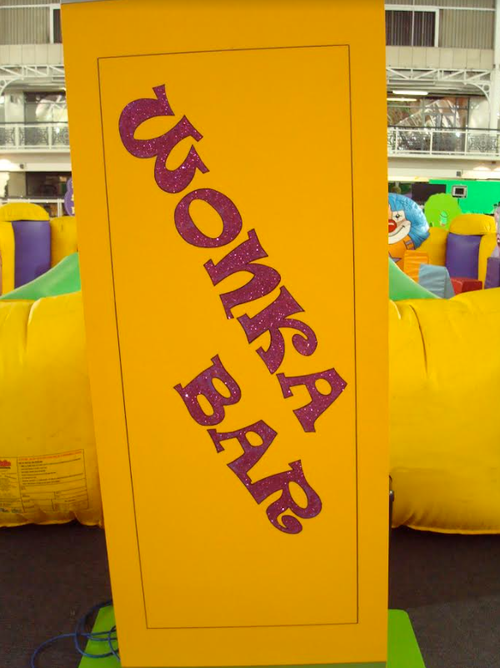 Secondhand Giant Wonka Bar on Base 7ft Approx For Sale Secondhand Giant Wonka Bar on Base 7ft Approx For Sale