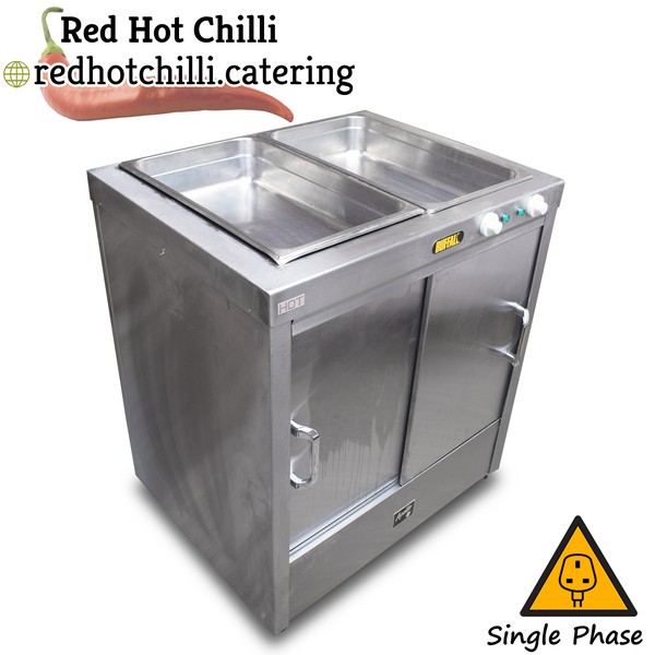 Secondhand Buffalo Hot Cupboard & Bain Marie For Sale