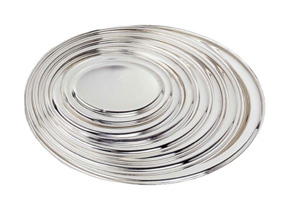 EPNS Oval Flat Serving Plates / Platters