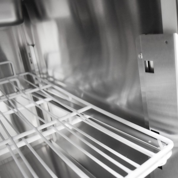 Stainless steel bench fridge
