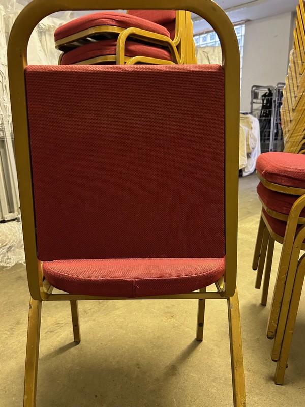 Secondhand Used Red Banqueting Chairs