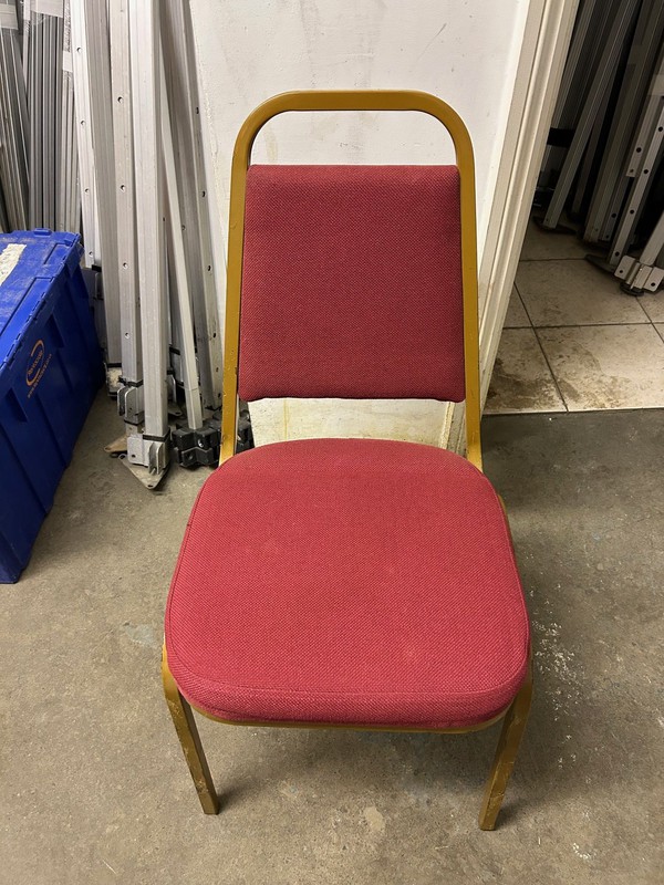 Secondhand Used Red Banqueting Chairs For Sale