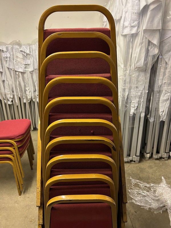 Used Red Banqueting Chairs
