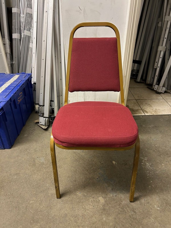 Used Red Banqueting Chairs For Sale