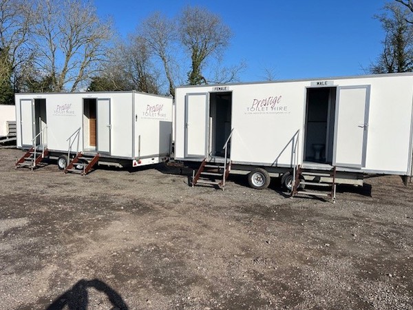 Secondhand 2x 4 + 1 Toilet Trailers For Sale
