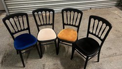 Secondhand Used Ex Hire Black Cheltenham Chairs For Sale
