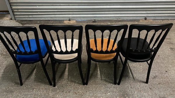 Secondhand Ex Hire Black Cheltenham Chairs For Sale