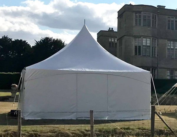 White pagoda marquee for sale