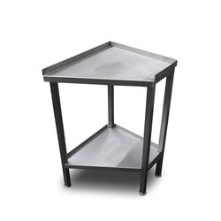 stainless prep corner table