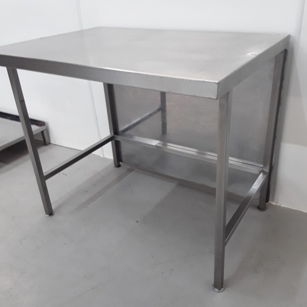 Prep table in stainless steel