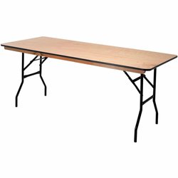 6’ x 3’ Wooden Folding Trestle Tables